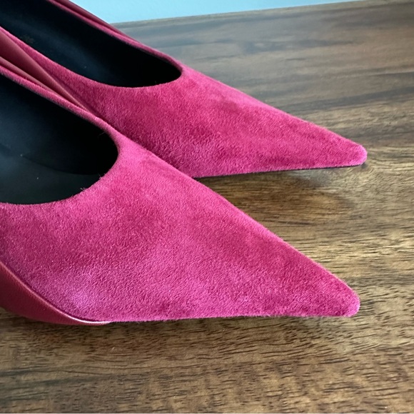 NWOT. AngelaChiara Venezia Women's Pink Suede Heels. Size 6 - Picture 4 of 11